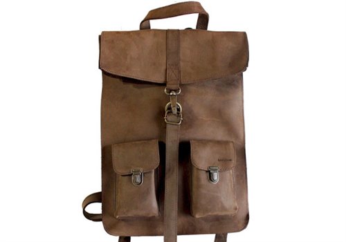 Classic Nubuck Leather KJØRE PROJECT Classic Nubuck Leather Backpack