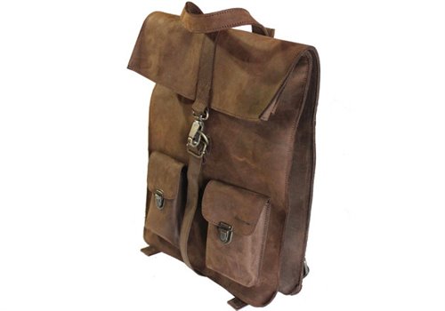 Classic Nubuck Leather KJØRE PROJECT Classic Nubuck Leather Backpack