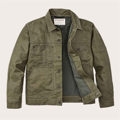 Tin Cloth Short Lined Cruiser Jacket FILSON Tin Cloth Short Lined Cruiser Jacket