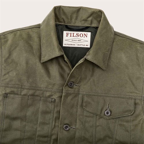 Tin Cloth Short Lined Cruiser Jacket FILSON Tin Cloth Short Lined Cruiser Jacket