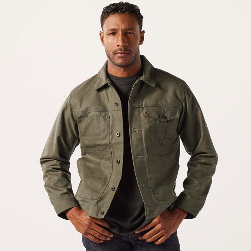 Tin Cloth Short Lined Cruiser Jacket FILSON Tin Cloth Short Lined Cruiser Jacket