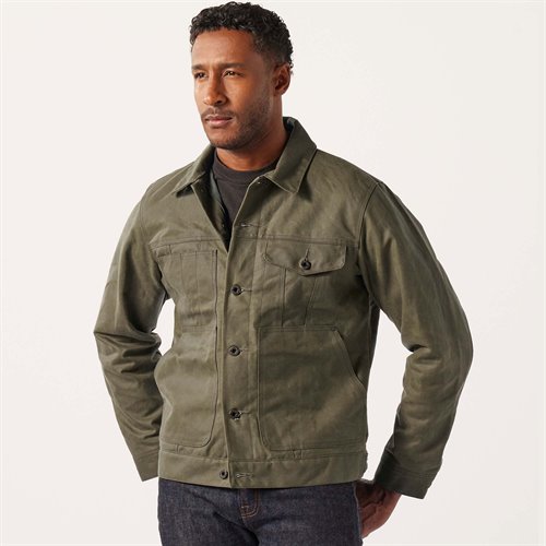 Tin Cloth Short Lined Cruiser Jacket FILSON Tin Cloth Short Lined Cruiser Jacket